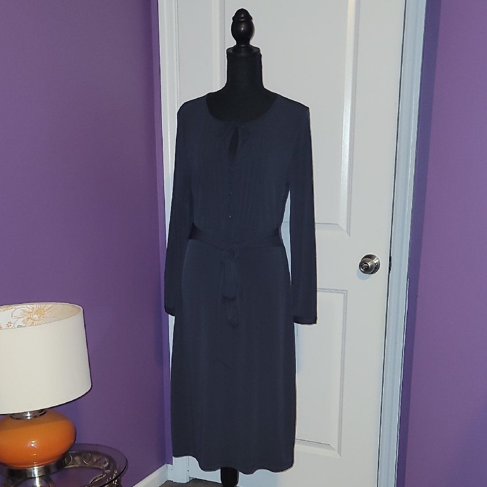 Apostrophe Blue Sheath Dress for Work